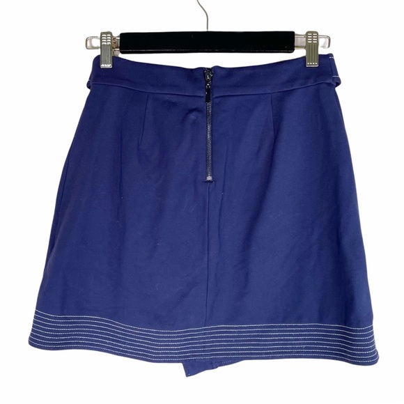 Guess Blue Tie Belt Mini Skirt - Picture 2 of 6